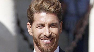 Sergio Ramos, un novio muy sonriente y repeinado en la Catedral de Sevilla para casarse con Pilar Rubio