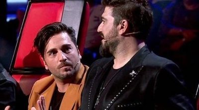 David Bustamante y Antonio Orozco protagonizan un tenso momento en la semifinal de 'La voz senior'