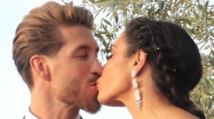 Así fue el momento en el que Pilar Rubio y Sergio Ramos descienden en su boda dentro de un dragón