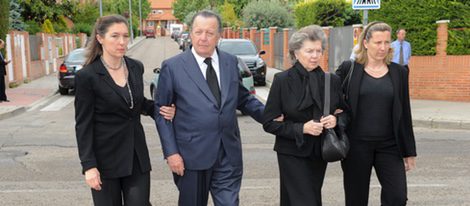 Los Duques de Calabria en el funeral de Fernando Moreno