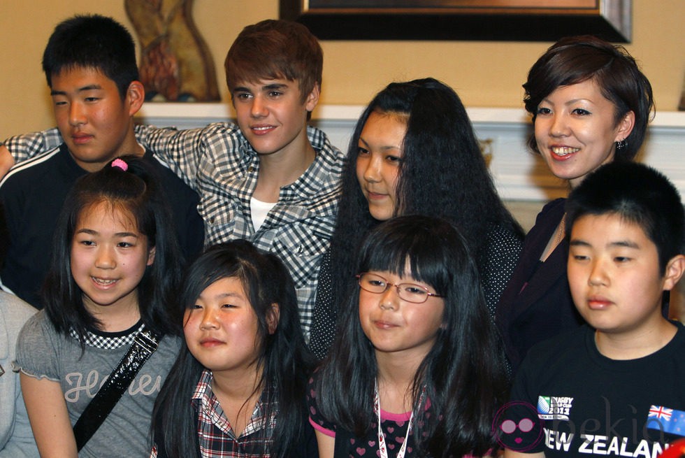 Justin Bieber, solidario con los niños de Japón