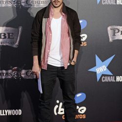 Javier Hernández en el estreno de 'Piratas del Caribe' en Madrid