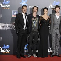 Juan Carlos Vellido, Óscar Jaenada, Penélope Cruz, Sam Claflin y Astrid-Berges Frisbey en el estreno de 'Piratas del Caribe'