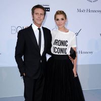 Filiberto de Saboya y Clotilde Courau en la gala amFAR en Cannes