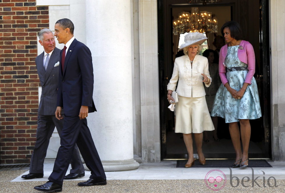 Los Obama, Carlos de Inglaterra y Camilla Parker en Londres