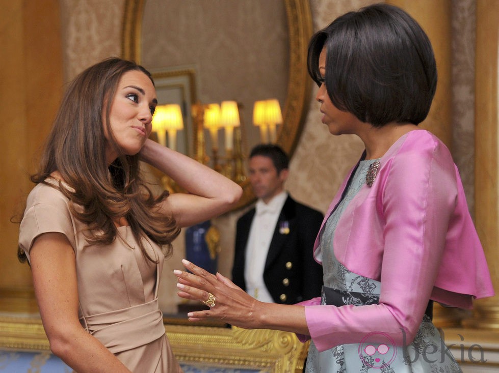 Catalina Middleton y Michelle Obama en Londres