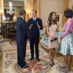 Los Obama y los Cambridge en Londres