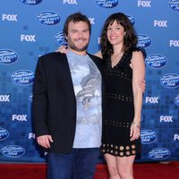 Jack Black y Tanya Haden en la final de 'American Idol'