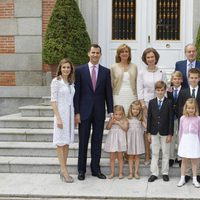 La Familia Real al completo en la primera comunión de Miguel Urdangarín