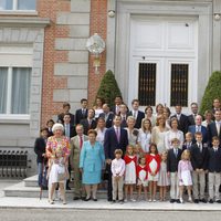 Foto de familia de la primera comunión de Miguel Urdangarín