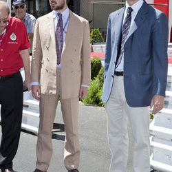 El Príncipe Antonio von Furstenberg y Pierre Casiraghi en el Gran Premio de Fórmula 1 de Mónaco