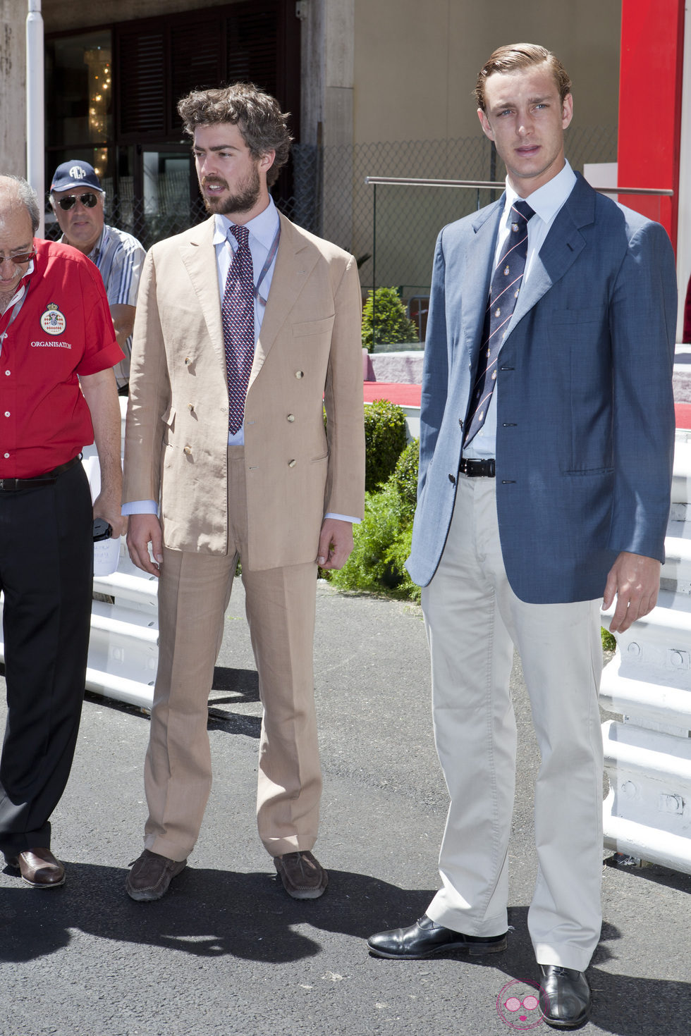 El Príncipe Antonio von Furstenberg y Pierre Casiraghi en el Gran Premio de Fórmula 1 de Mónaco