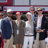 Antonio von Furstenberg, Pierre Casiraghi y las hermanas Matilde y Beatriz Borromeo en Mónaco