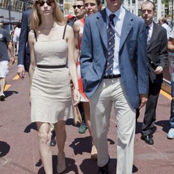 Pierre Casiraghi y Beatriz Borromeo en el Gran Premio de Fórmula 1