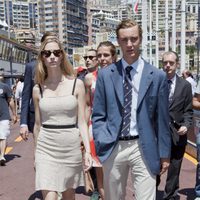 Pierre Casiraghi y Beatriz Borromeo en el Gran Premio de Fórmula 1