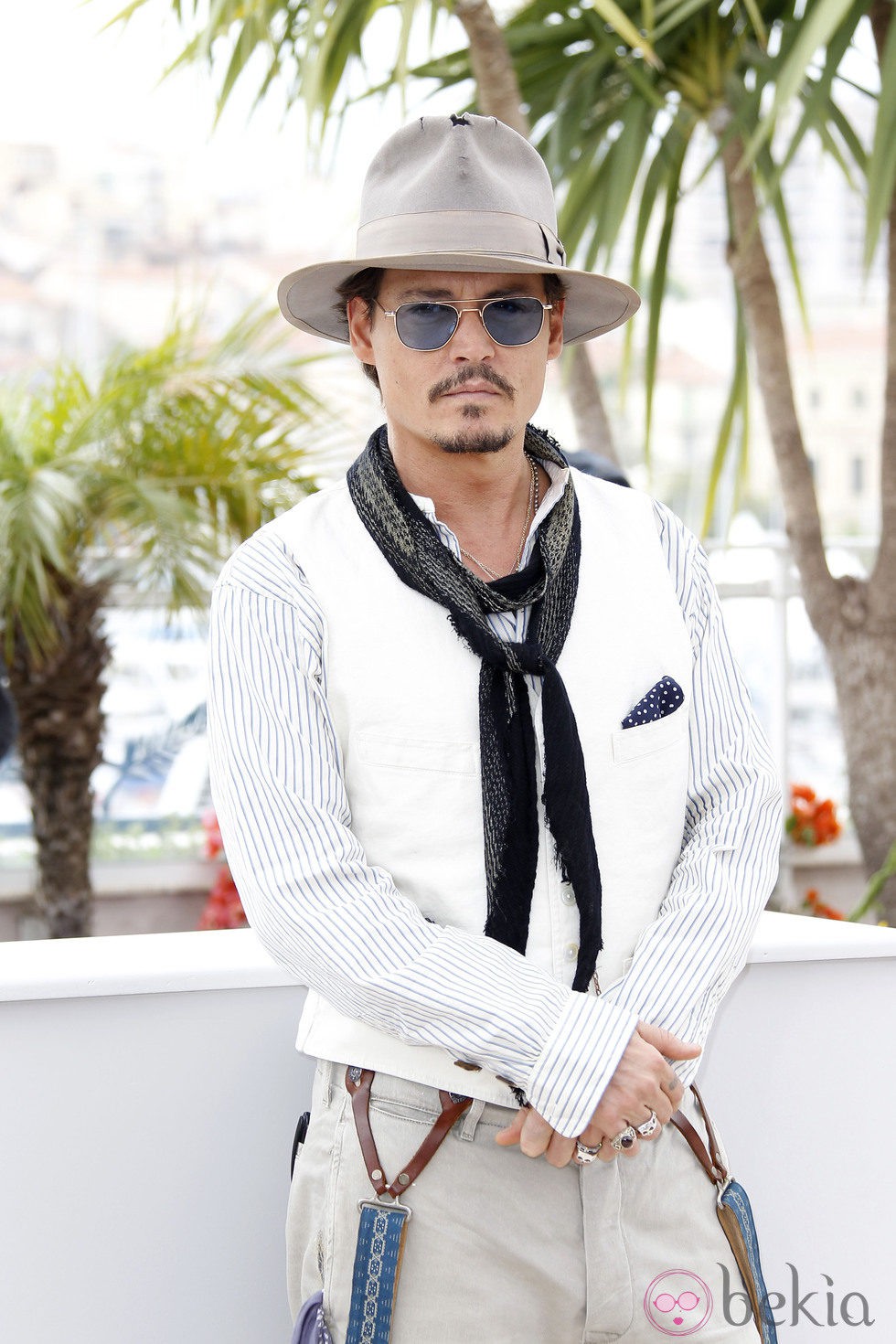 Johnny Depp a su llegada a Cannes