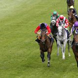 Jockeys en el Derby de Epsom