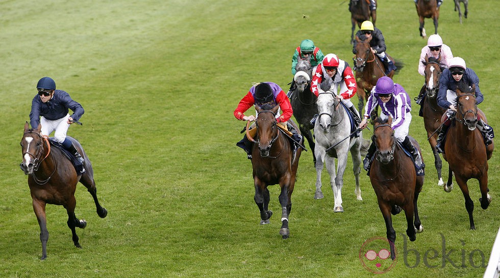 Jockeys en el Derby de Epsom