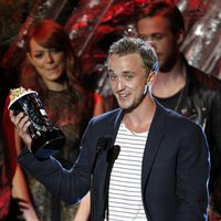 Tom Felton recoge un premio en los MTV Movie Awards 2011