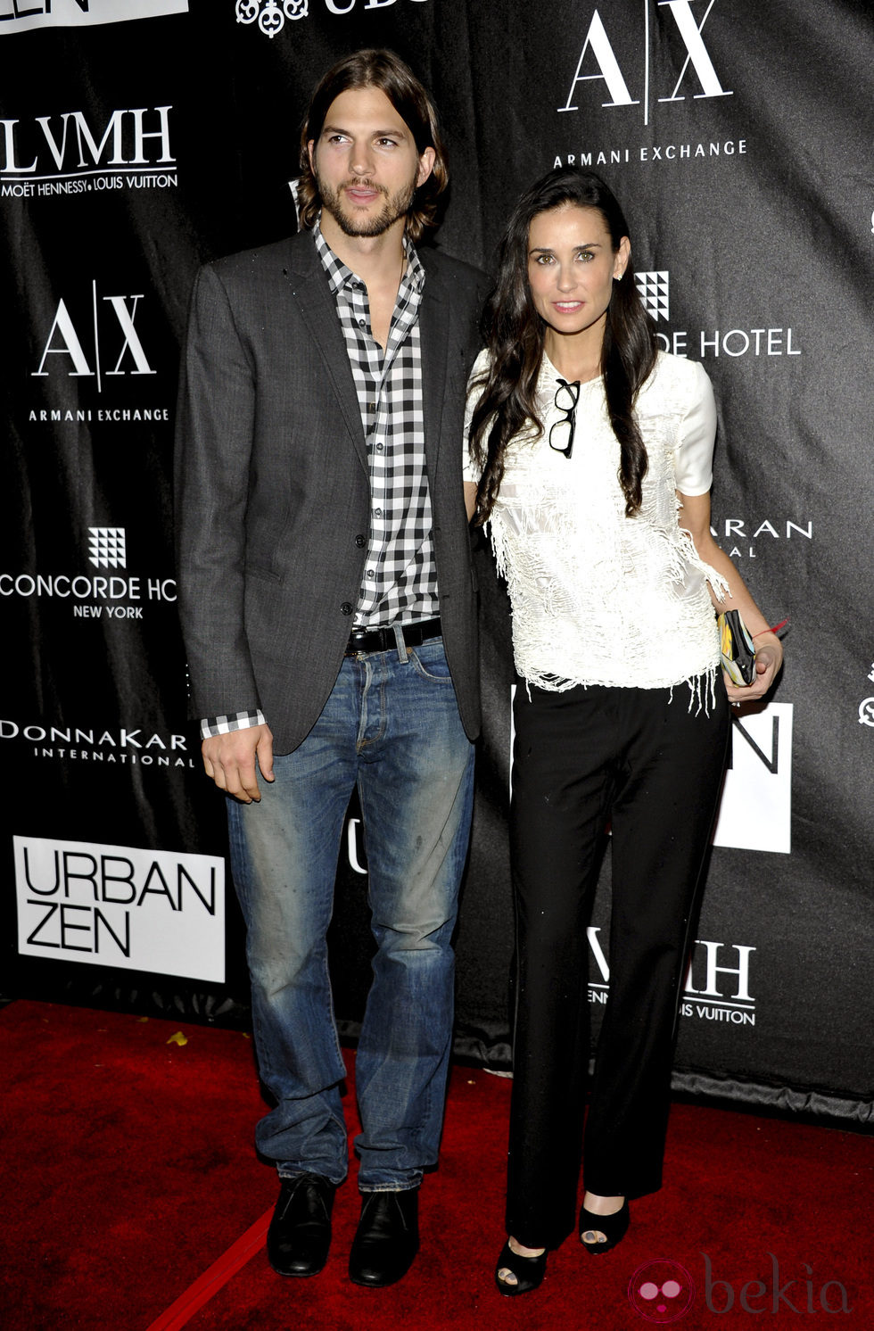 Demi Moore y Ashton Kutcher en los Stephan Weiss Apple Awards