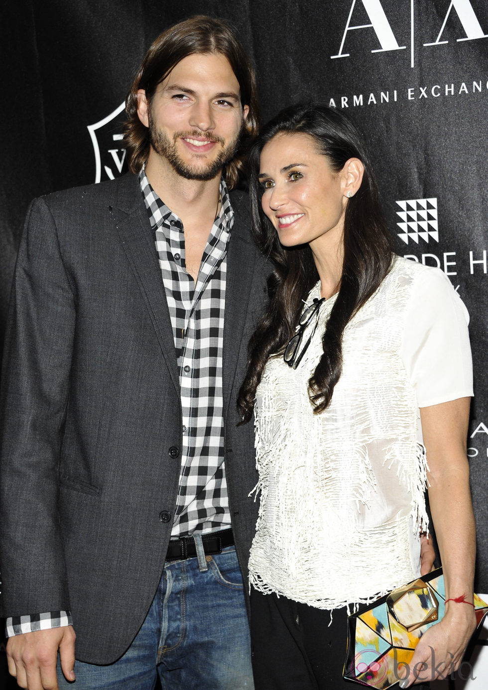 Ashton Kutcher y Demi Moore en los Premios Stephan Weiss Apple