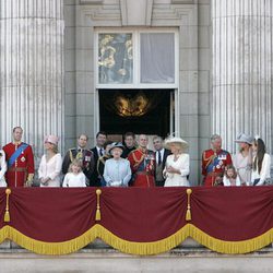 La Familia Real Británica en Buckingham Palace