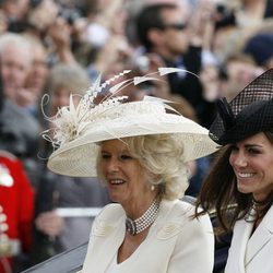 Camilla Parker y Catalina Middleton en Trooping the colour