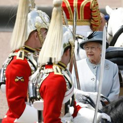 Isabel II en Trooping the Colour