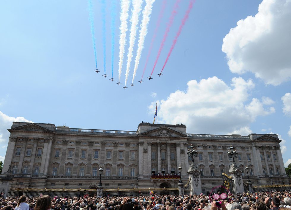 Buckingham Palace en el desfile 'Trooping the colour'