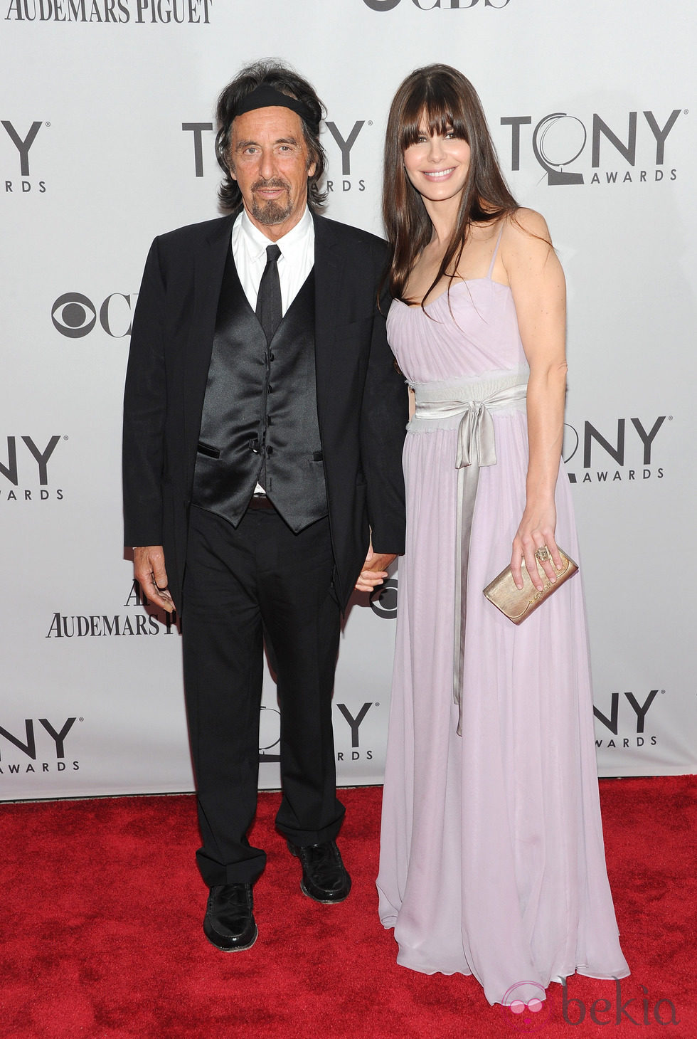 Al Pacino y Lucia Sola en los Premios Tony 2011