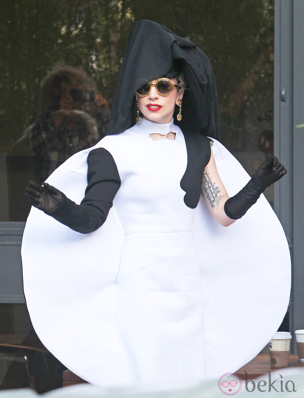 Lady Gaga en blanco y negro