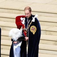 Guillermo de Inglaterra en la procesión de la Orden de la Jarretera