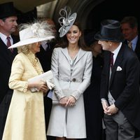 Catalina Middleton y Camilla Parker en la procesión de la Orden de la Jarretera