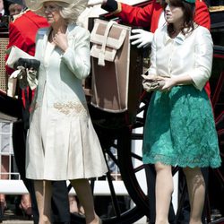 La Duquesa Camilla Parker y la Princesa Eugenia de York en Ascot