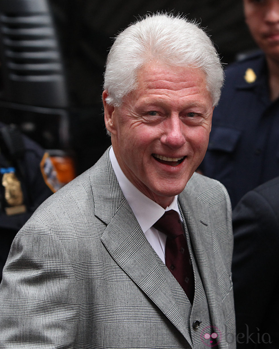 Bill Clinton en el estreno del musical de 'Spider-Man'