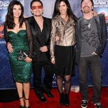 Ali Hewson, Bono de U2, Morleigh Steinberg y The Edge de U2 en 'Spider-Man'