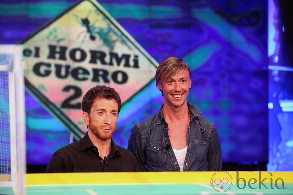 Guti junto a Pablo Motos en 'El Hormiguero'