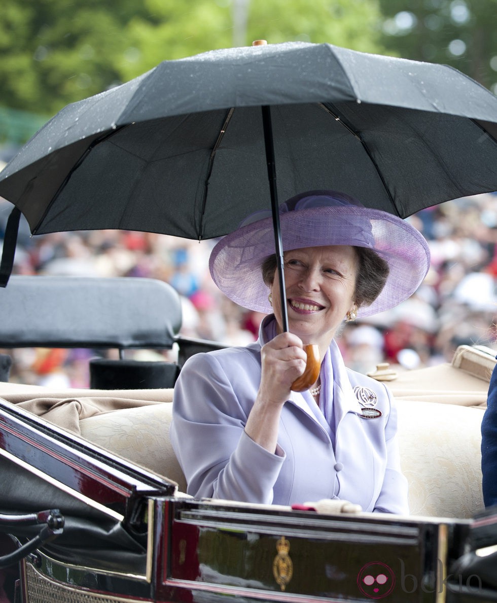 La princesa Ana de Inglaterra en Ascot