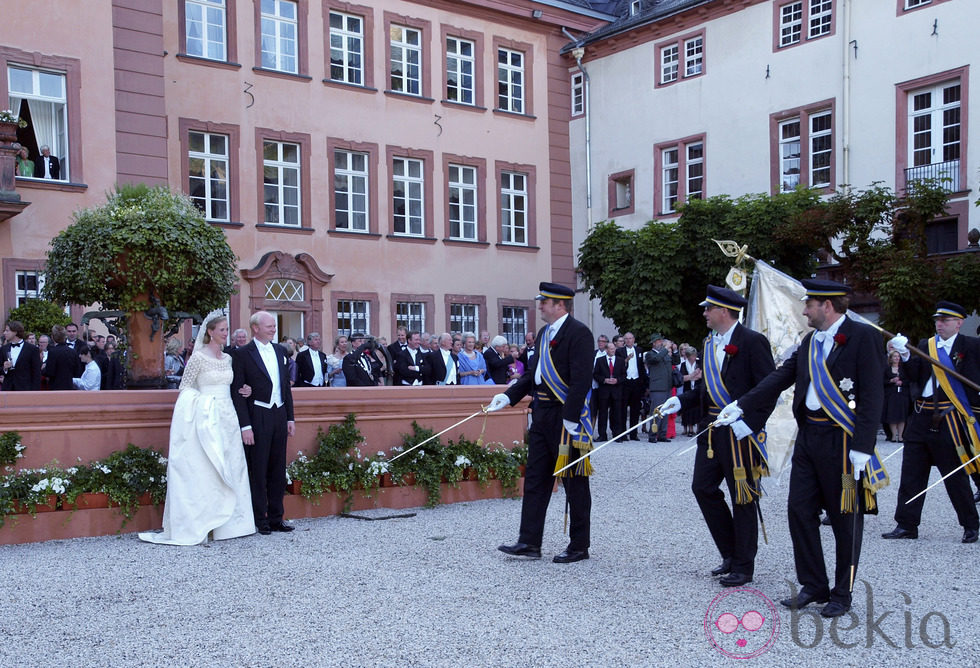 La Princesa Natalia y Alexander Johannsman agasajados tras su boda