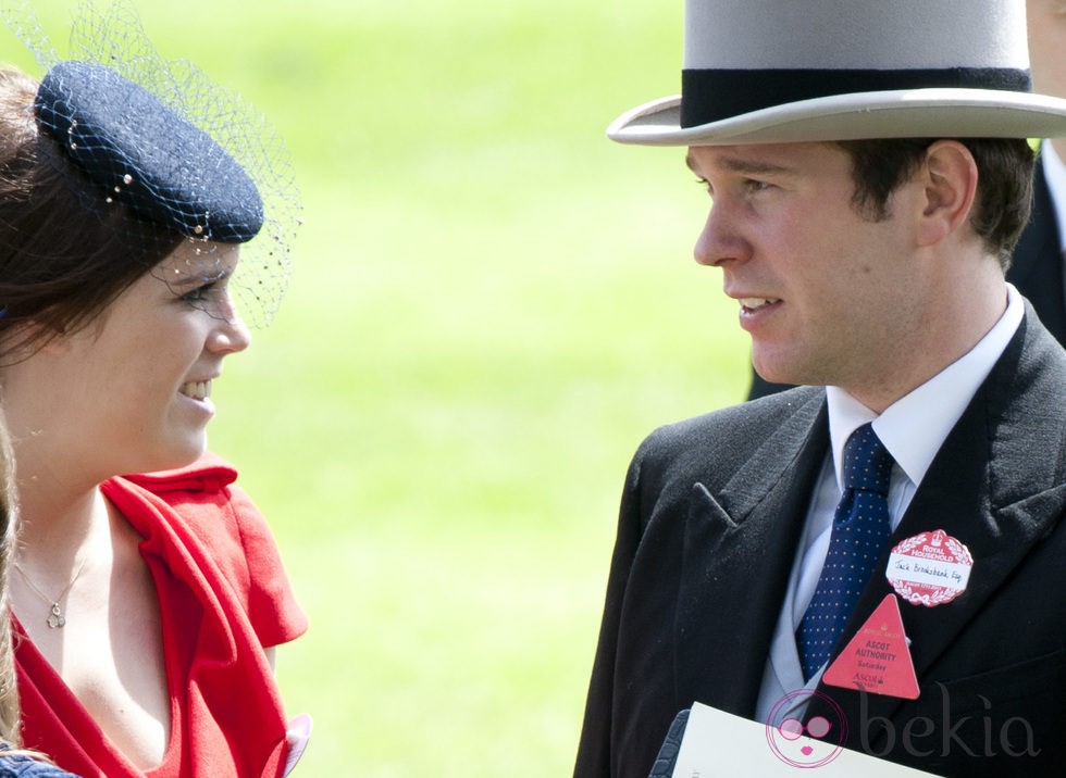 Eugenia de York y su novio Jack Brooksbank en Ascot