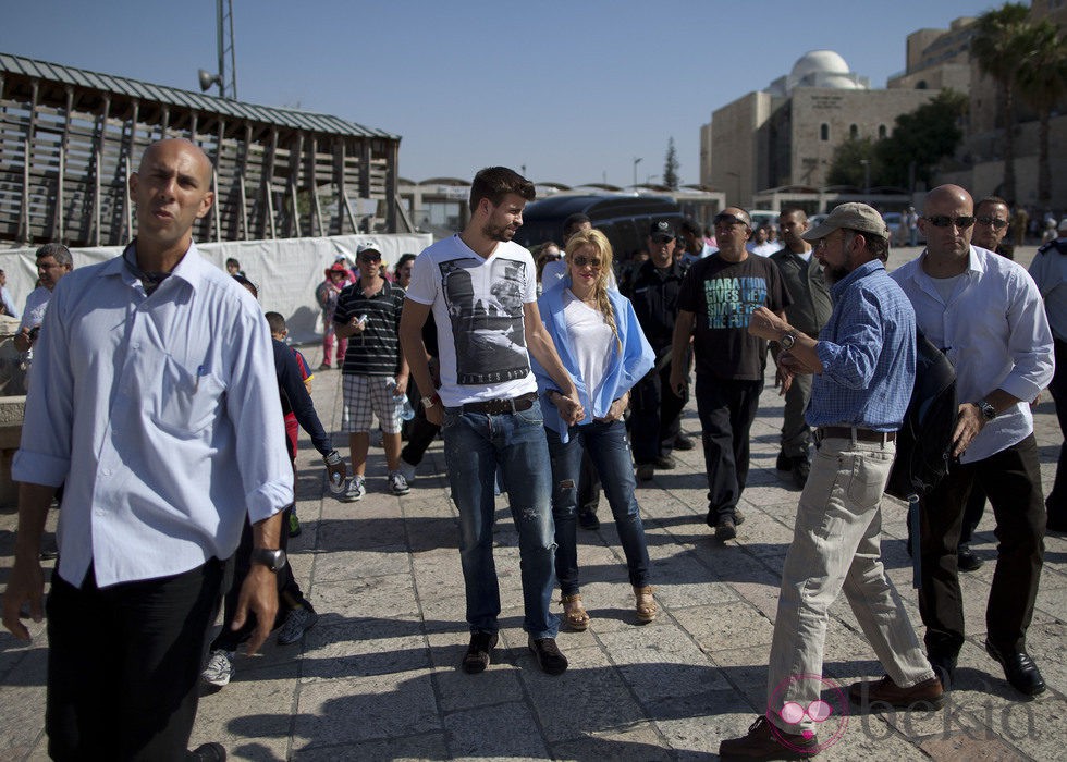 Gerard Piqué y Shakira en Israel