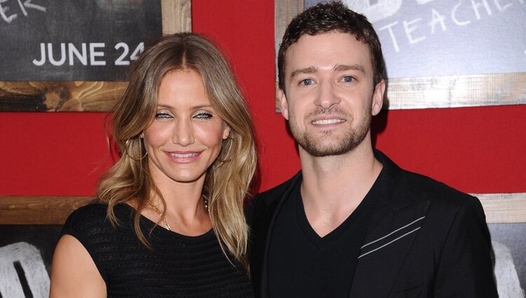 Cameron Diaz y Justin Timberlake en el estreno de 'Bad Teacher'