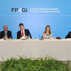 Don Felipe y Doña Letizia en la Fundación Príncipes de Girona