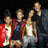 Willow, Jaden, Jada y Will Smith en los Bet Awards 2011