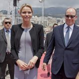 Alberto de Mónaco y Charlene Wittstock en el Concurso de Hípica de Monte-Carlo