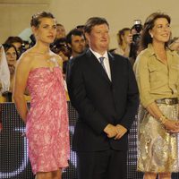 Carlota Casiraghi, Carolina y Alberto de Mónaco