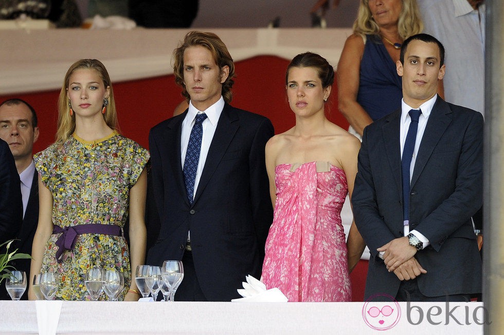 Beatriz Borromeo, Andrea y Carlota Casiraghi y Alex Dellal en Monte-Carlo