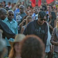 Jay-Z y Gwyneth Paltrow en el Festival de Glastonbury