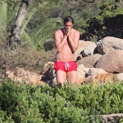 Fernando Torres presume de cuerpo en Cerdeña