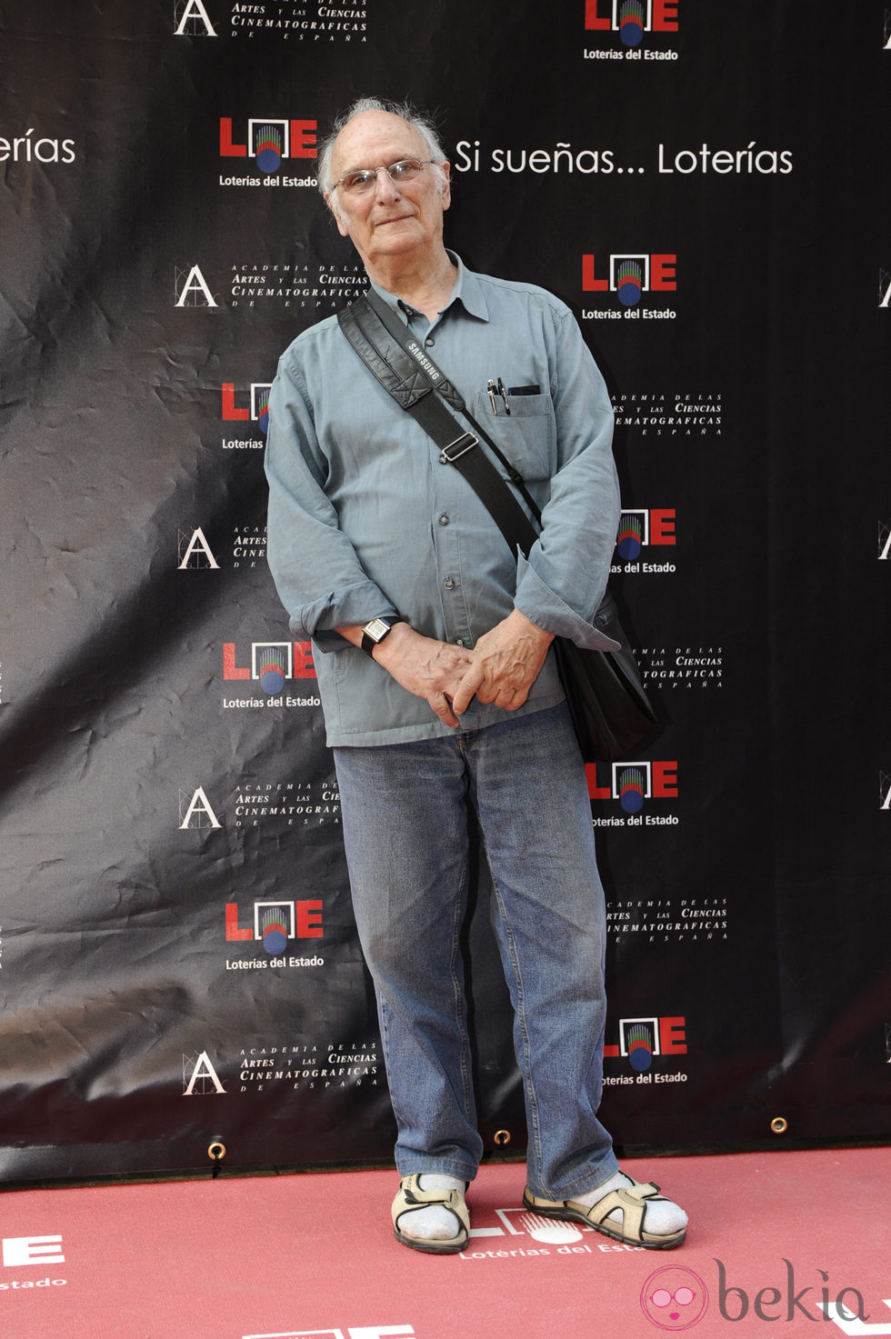 Carlos Saura en el Paseo de la Fama de Madrid